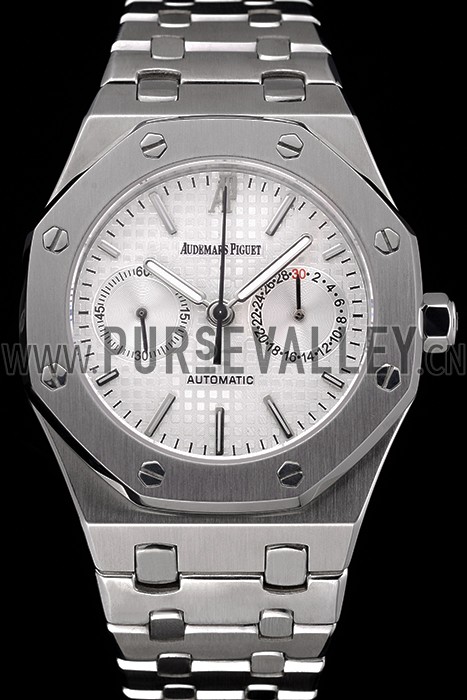 Swiss Audemars Piguet Royal Oak White Dial Stainless Steel Case And Bracelet 622872