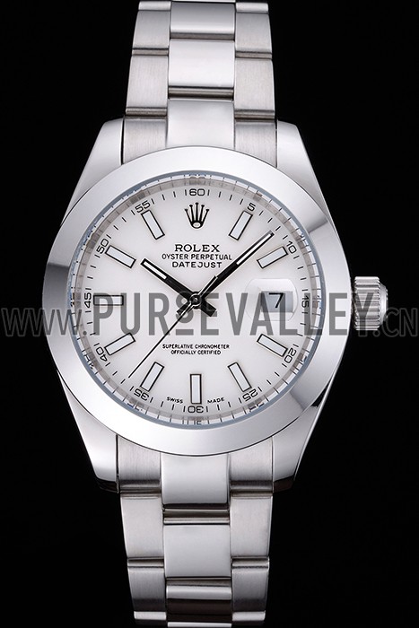 Rolex Datejust Stainless Steel Case White Dial 622266