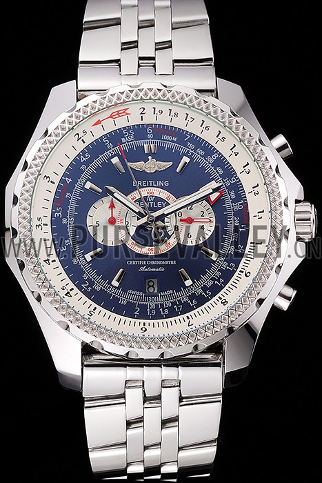 Breitling Bentley Supersports Blue Dial Stainless Steel Case And Bracelet 622221