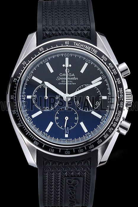 Omega Speedmaster Black Rubber Strap Black Dial 622042