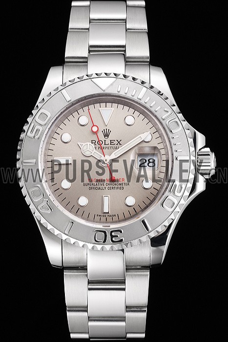 Swiss Rolex Yacht-Master Gray Dial Stainless Steel Case And Bracelet