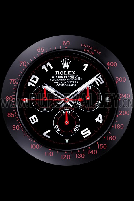 Rolex Daytona Cosmograph Wall Clock Black-Red 621908