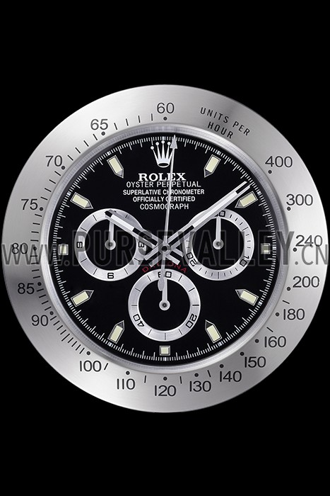 Rolex Daytona Cosmograph Wall Clock Silver-Black 621909