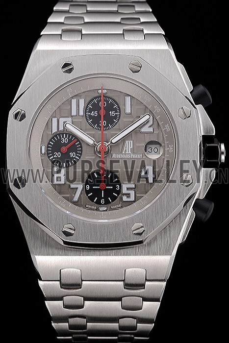 Swiss Audemars Piguet Royal Oak Offshore Grey Dial Stainless Steel Case And Bracelet 622870