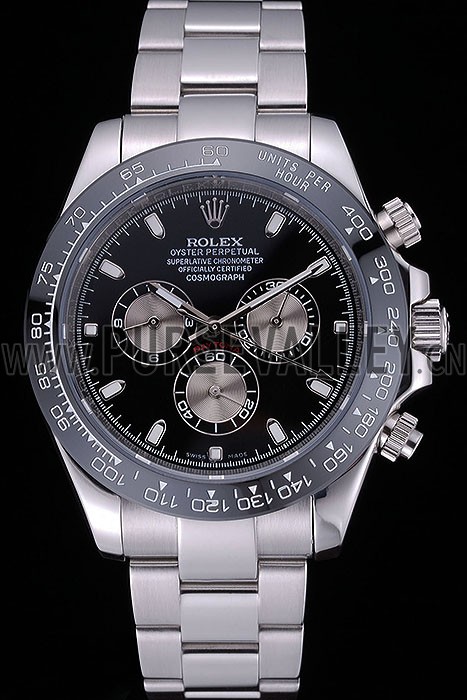 Rolex Cosmograph Daytona Black Dial Stainless Steel Bracelet 622543