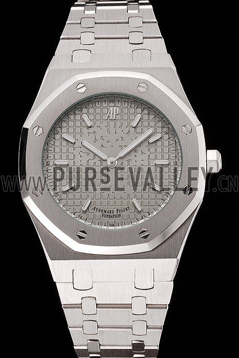 Audemars Piguet Royal Oak Fondation Gray Dial Stainless Steel Case And Bracelet