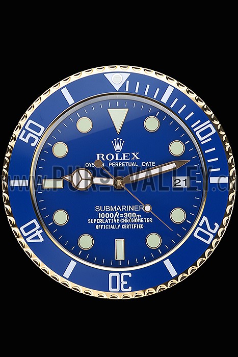 Rolex Submariner Wall Clock Blue 622475