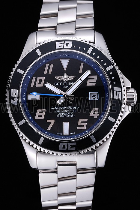 Breitling Superocean 44 Abyss Blue Accents Stainless Steel Bracelet 622506