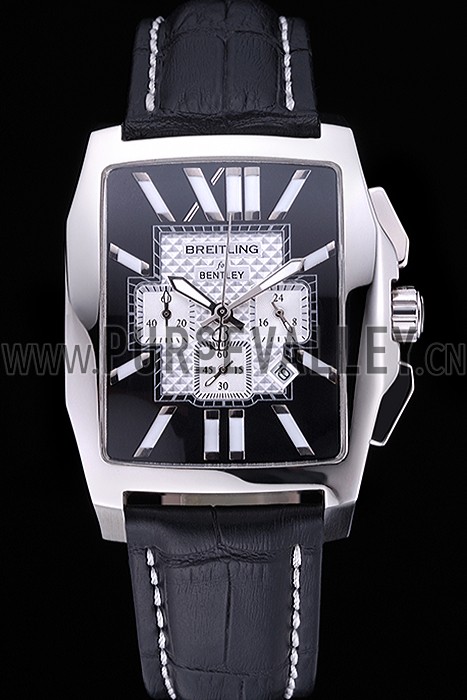 Breitling Bentley Flying B Chronograph Leather Bracelet Watch 622330