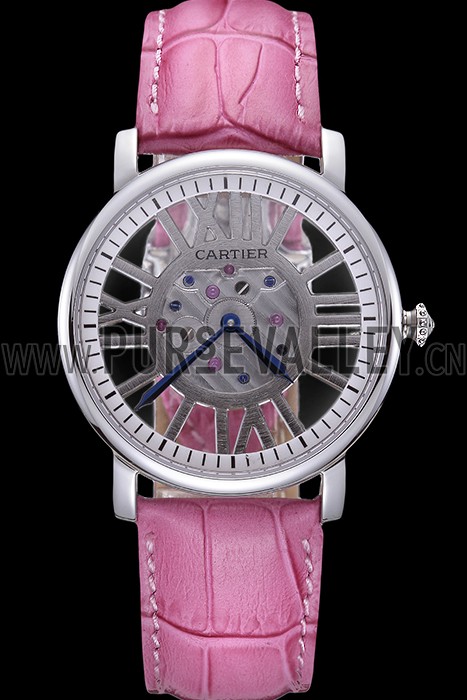 Cartier Rotonde Skeleton Flying Tourbillon Pink 621973