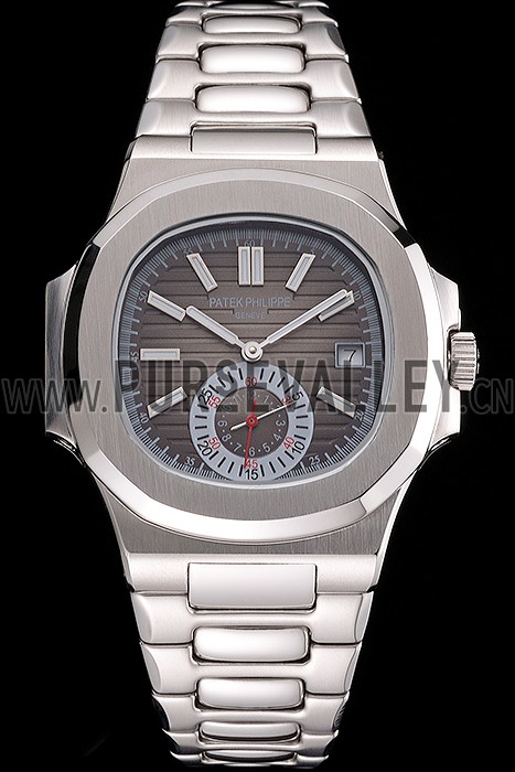 Patek Philippe Nautilus Gray Dial Stainless Steel Case And Bracelet