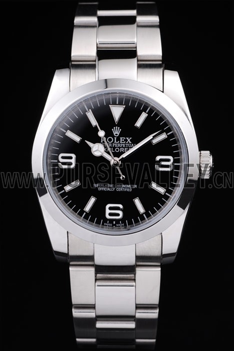 Rolex Explorer Polished Stainless Steel Black Dial 98087