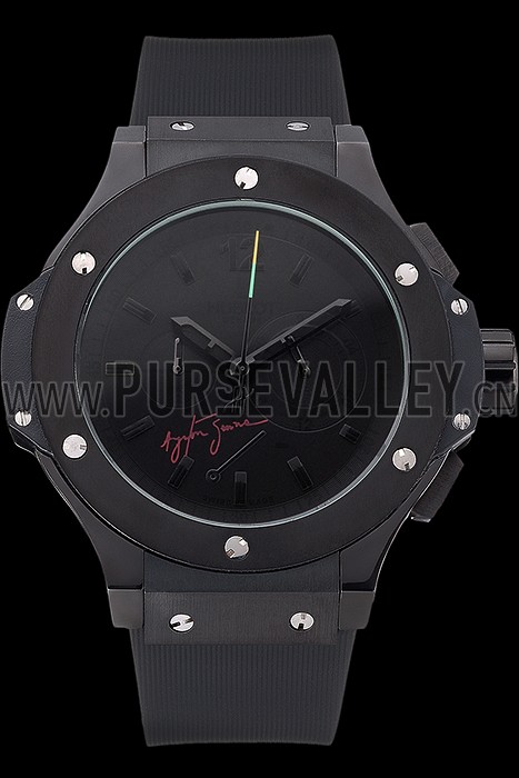 Hublot Limited Edition Ayrton Senna 2009 Black Dial Watch 98073