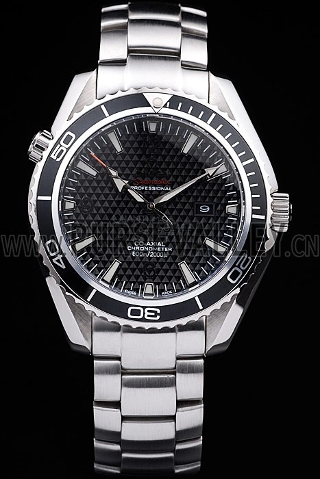 Omega Seamaster Planet Ocean Co-axial Black Case Black Dial 98103