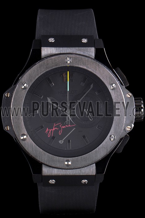 Hublot Limited Edition Ayrton Senna Black Dial Watch
