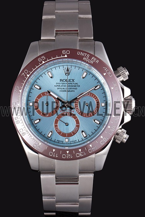 Rolex Daytona Stainless Steel Bracelet with Rouge Bezel and Blue Dial 621572