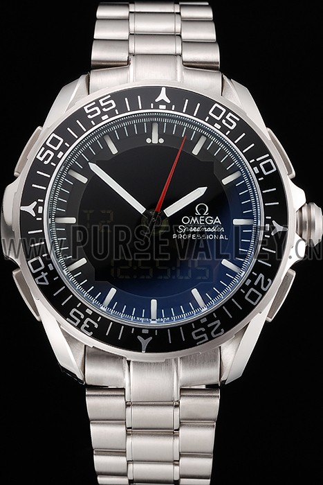 Omega Speedmaster Skywalker X-33 Black Dial White On Black Bezel Stainless Steel Case And Bracelet