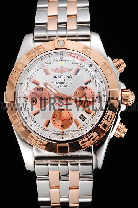 Swiss Breitling Certifie Stainless Steel Bezel White Dial 80288