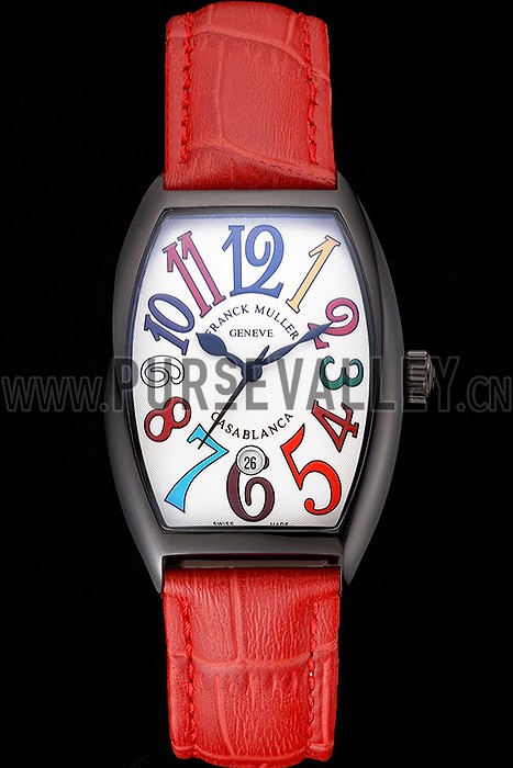 Franck Muller Casablanca Red Croco Leather Band 621644