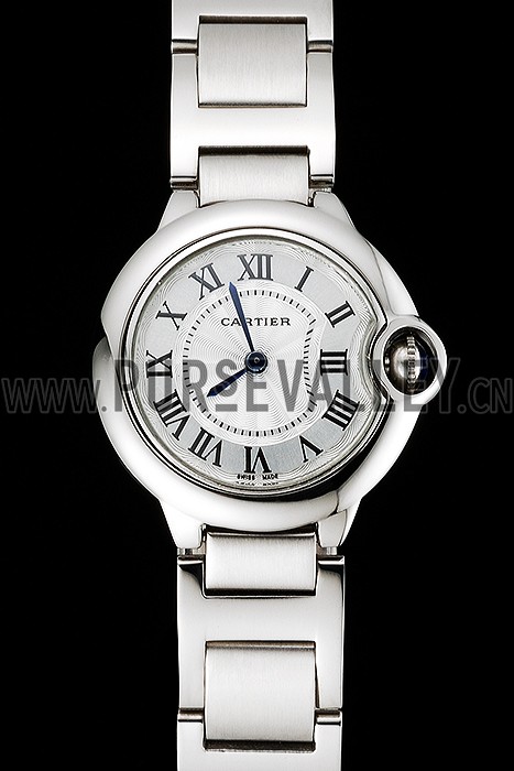 Cartier Ballon Bleu 30mm White Dial Stainless Steel Case And Bracelet