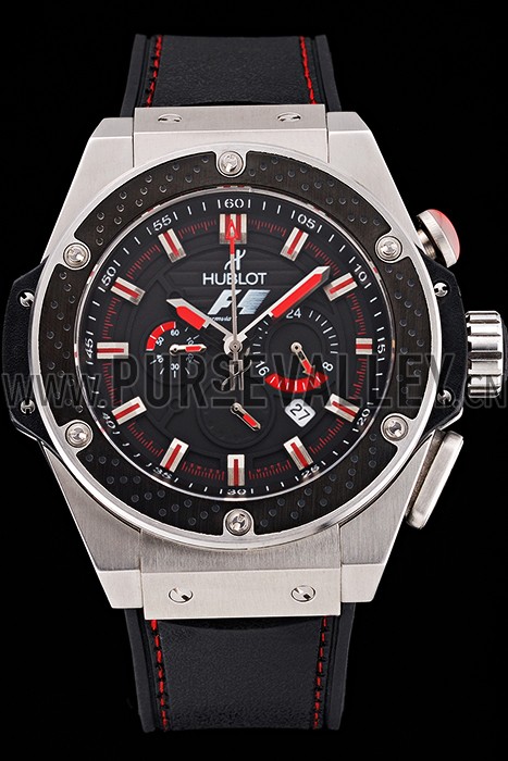 Hublot Big Bang King Power Formula 1 Stainless Steel Case Black Dial 622248