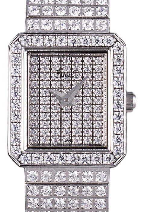 Piaget Swiss Limelight Diamonds Encrusted Stainless Steel Watch 80294