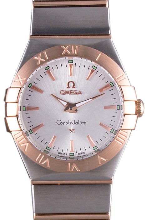 Omega Constellation Rose Gold Bezel Two Tone Band som101  621481
