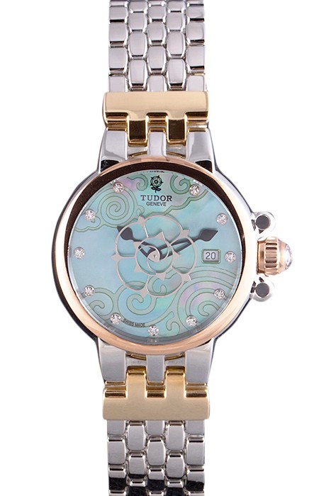 Tudor Clair de Rose White  Dial Two Tone Band  621495