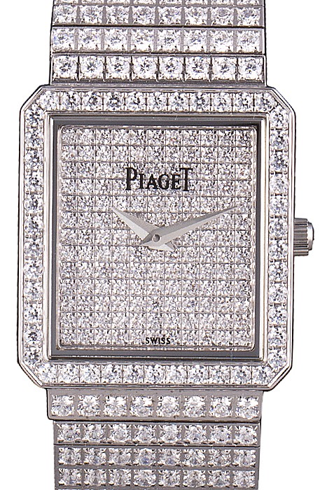 Piaget Swiss Limelight Diamonds Encrusted Stainless Steel Watch 80295