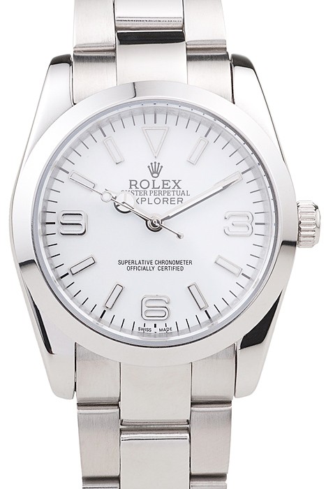Rolex Explorer Polished Stainless Steel White Dial 98086