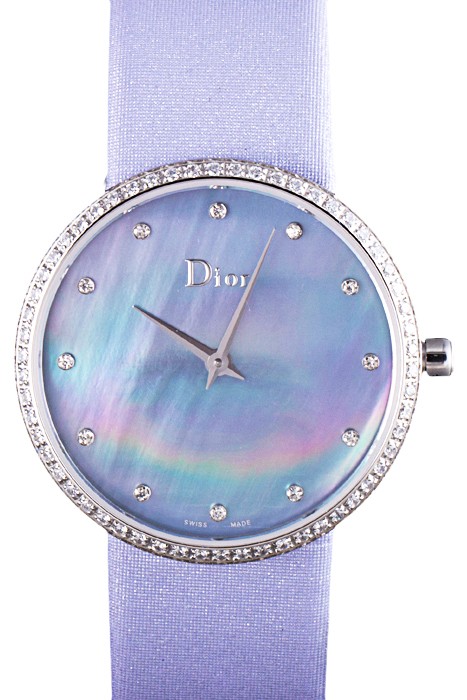 La D de Dior  Lavender Rubber Strap with Lavender Dial  621509
