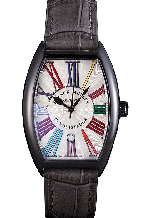 Franck Muller Casablanca Black Croco Leather Band  621641