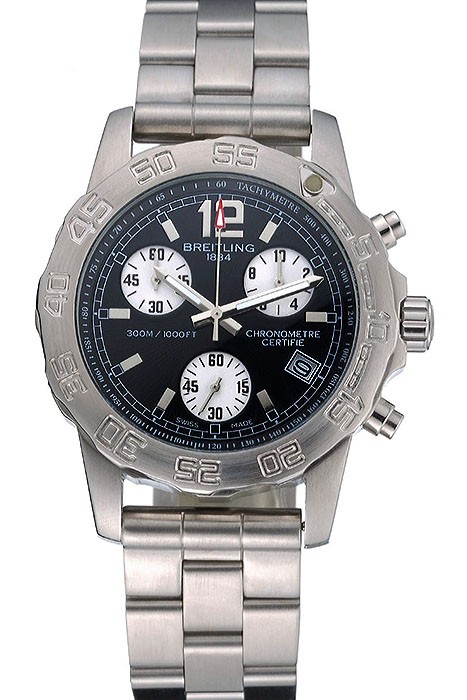 Breitling Colt Chronograph II Black Dial Stainless Steel Bracelet  622427