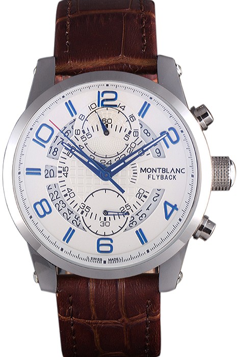 Montblanc Flyback Brown Leather Band  621626