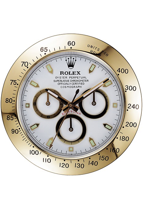 Rolex Daytona Cosmograph Wall Clock Gold-White  621911