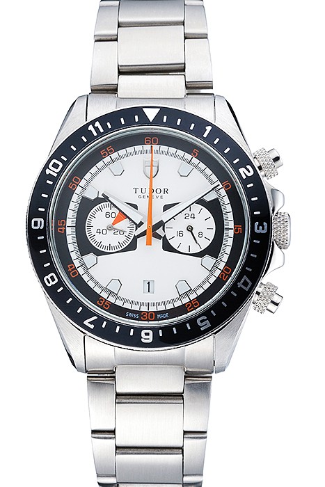 Tudor Heritage Chronograph White Dial  Stainless Steel Bracelet  622417