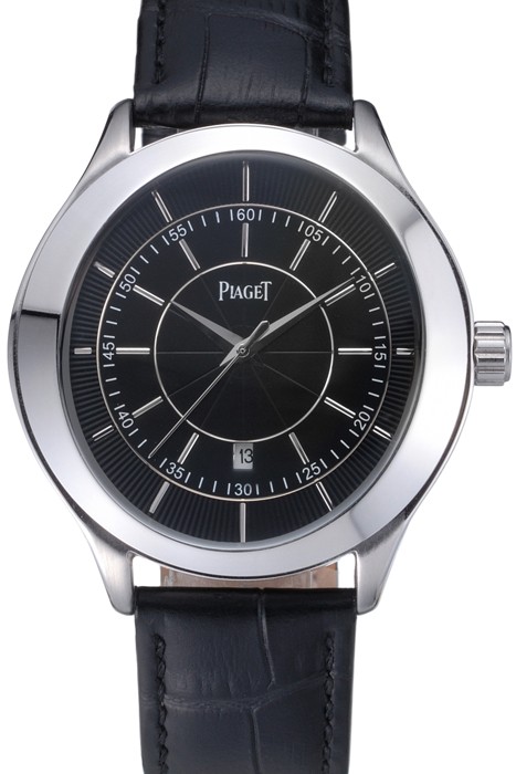 Piaget Gouverneur Stainless Steel Black Dial 621983