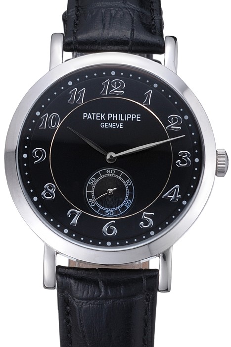 Patek Philippe Calatrava Stainless Steel Black Dial 621987