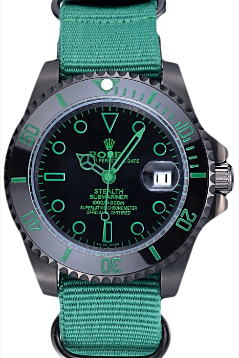 Rolex Stealth Submariner Green Nylon Strap 622009