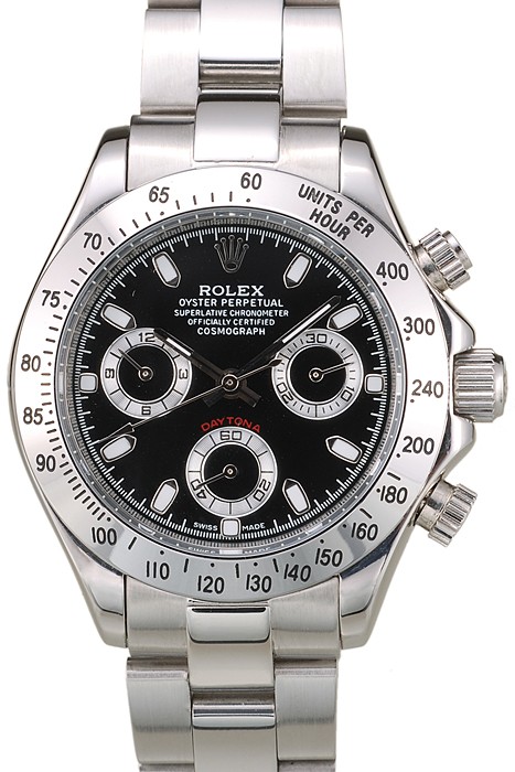 Rolex Daytona Lady Stainless Steel Case Black Dial Tachymeter