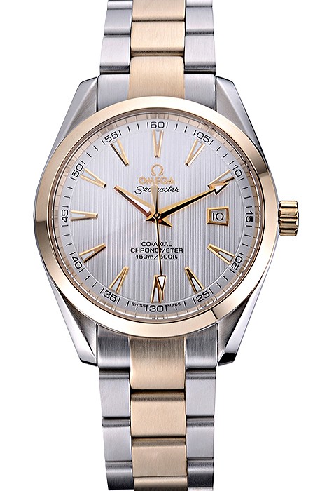 Omega Seamaster White Dial Two Tone  622167