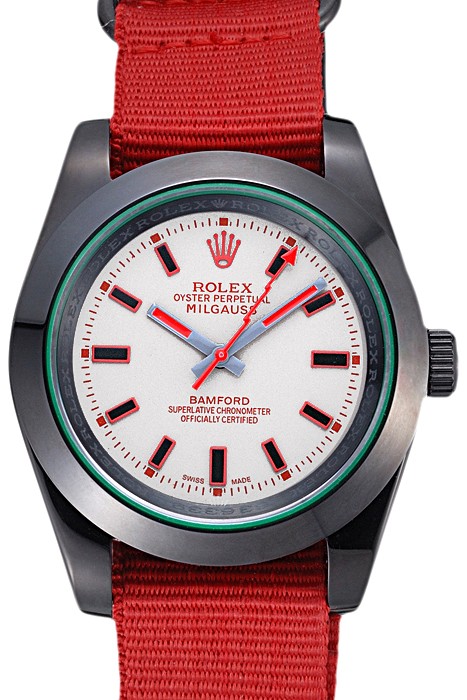 Rolex Milgauss Bamford Red Nylon Strap 622002