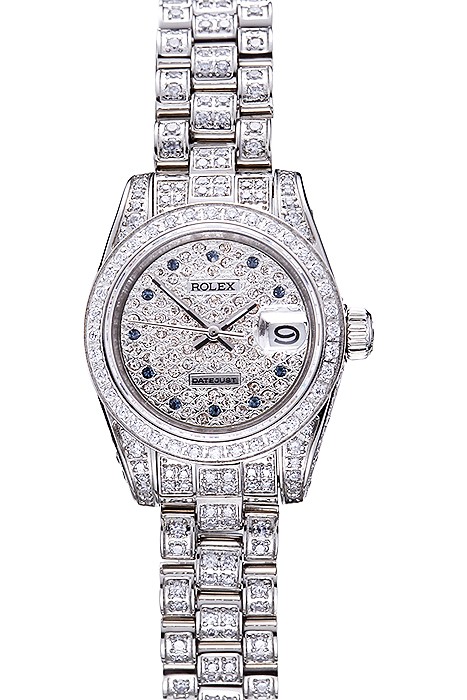 Swiss Rolex DateJust Diamond Dial Stainless Steel 622022