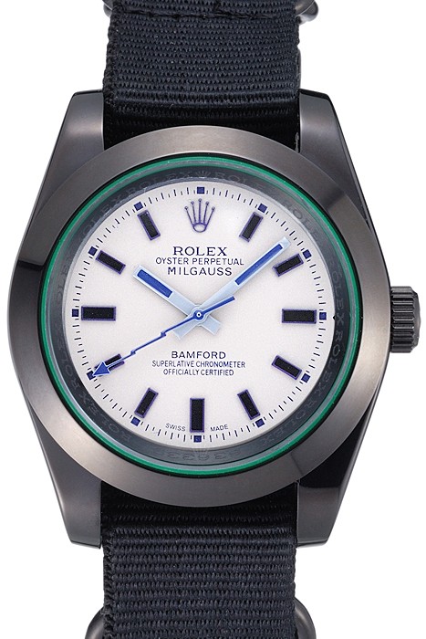 Rolex Milgauss Bamford Black Nylon Strap 622000