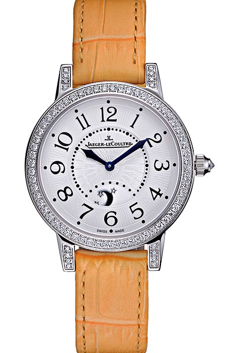 Jaeger LeCoultre Rendez-Vous White Dial Yellow  Leather Strap  622088