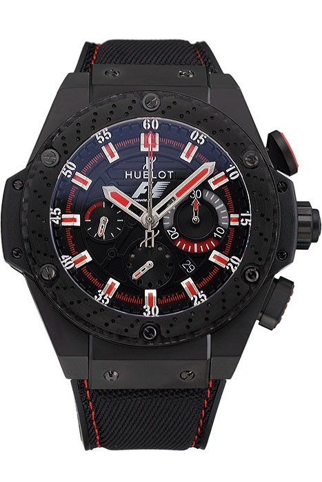 Swiss Hublot Big Bang Limited Edition Formula 1 Black And Red Dial Black Case Black Fabric Strap  622885