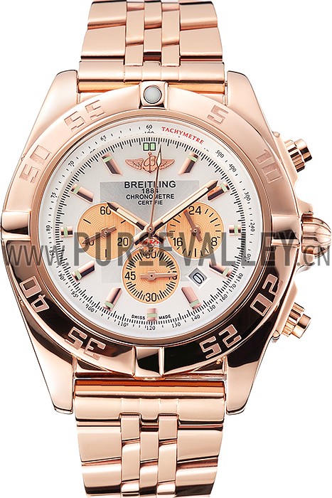 Breitling Chronomat 44 Blue Dial with Black Subdials Stainless Steel Bracelet 622508