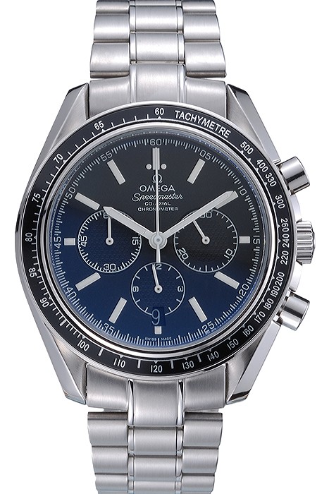 Omega Speedmaster Black Grey Stainless Steel Strap  622052
