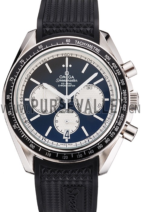 Omega Speedmaster Black Rubber Strap Black Dial 622041