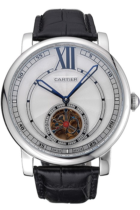 Cartier Rotonde Flying Tourbillon White Dial 621938